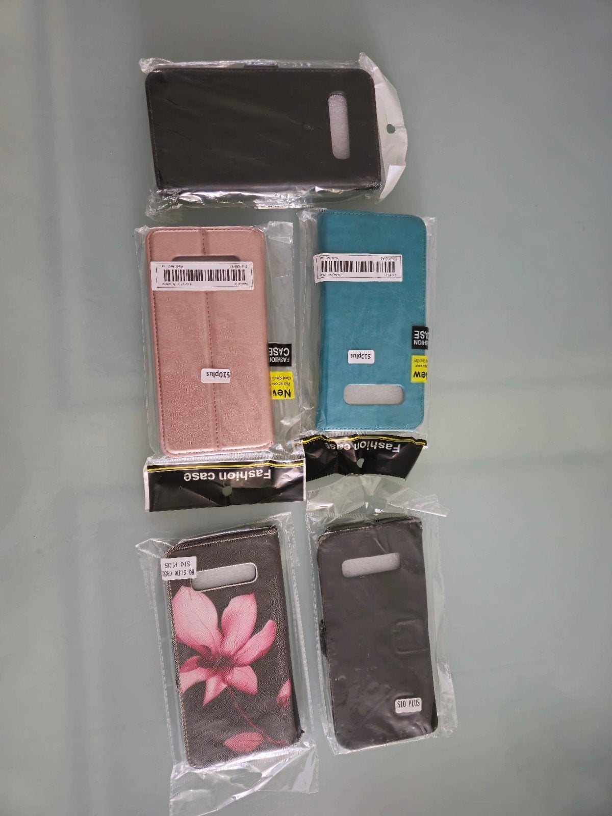 5 x Samsung s10 plus telefoonhoesjes
2x zwart
1x goud
1x tur, Ophalen, Nieuw, Flipcase