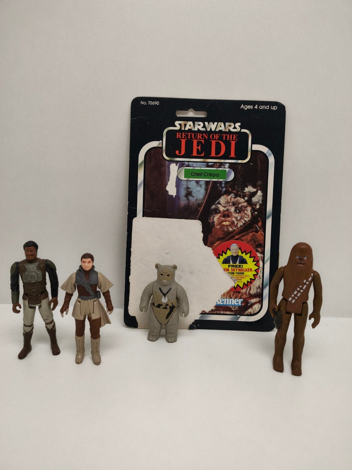 Star Wars poppetjes 4 stuks, Ophalen of Verzenden, Zo goed als nieuw, Actiefiguurtje