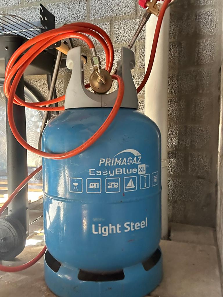 Primagaz EasyBlue XL gasfles met brander, Ophalen, Zo goed als nieuw