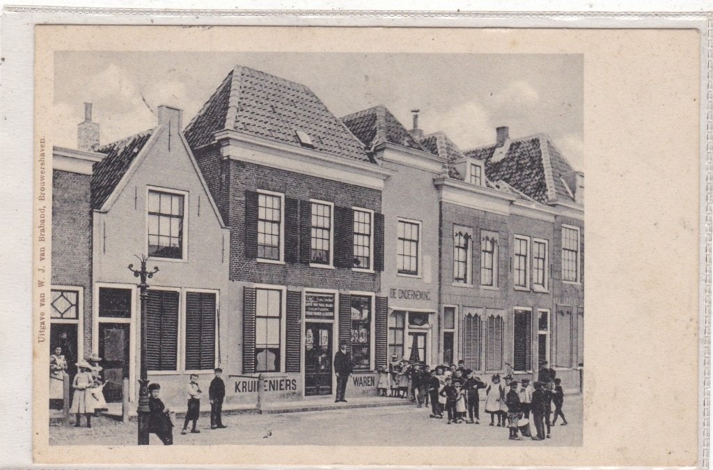 Brouwershaven -Gezicht in Brouwershaven 1908, Verzenden, Voor 1920, Gelopen, Zeeland