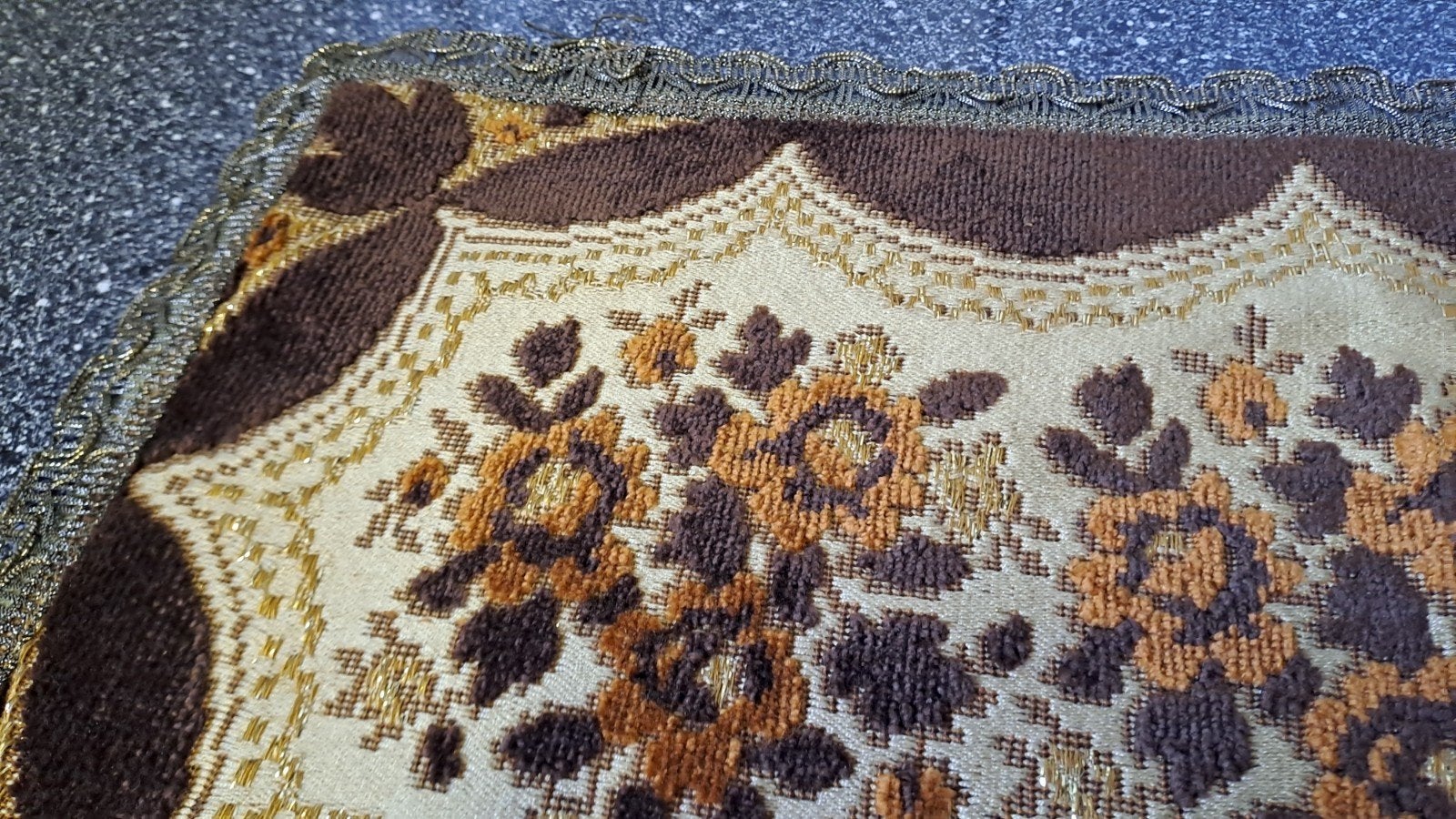 Vintage Oud-Hollandse pluche tafelkleedjes / lopers, Ophalen of Verzenden