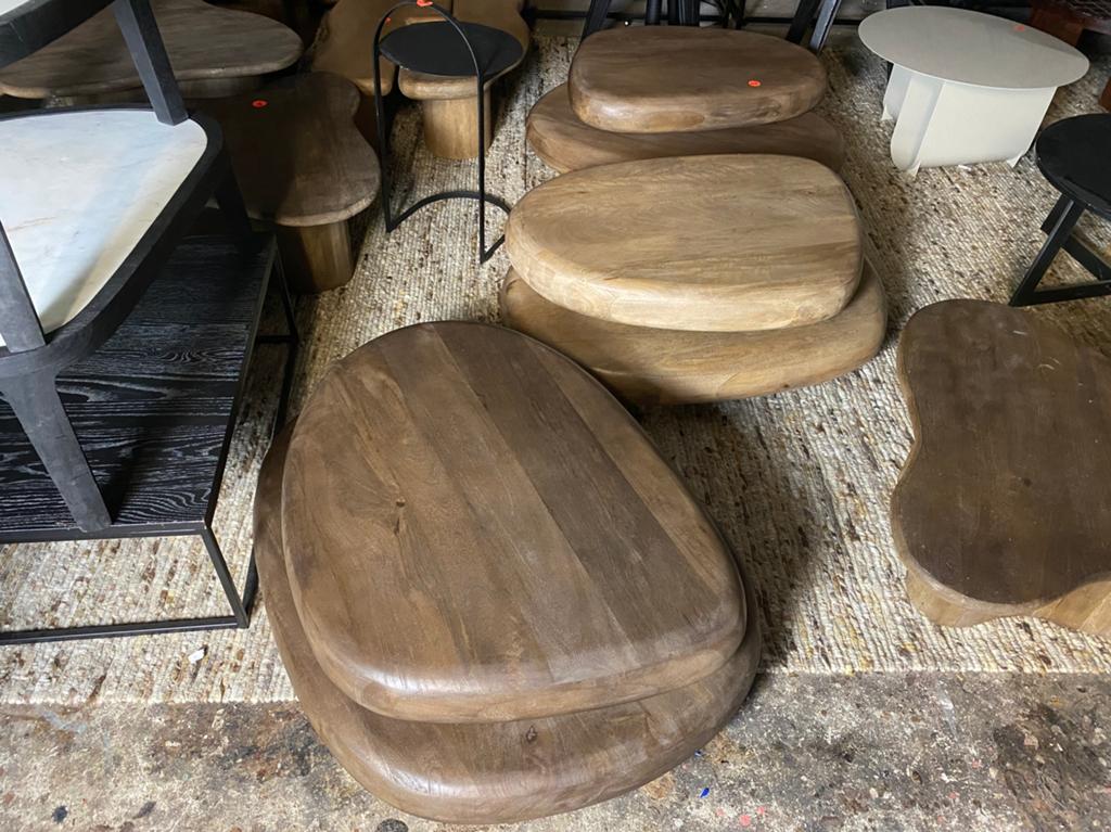 Salontafel kabo organisch draaibaar in 3 kleuren op voorraad, Ophalen, Nieuw, Overige vormen, Minder dan 50 cm