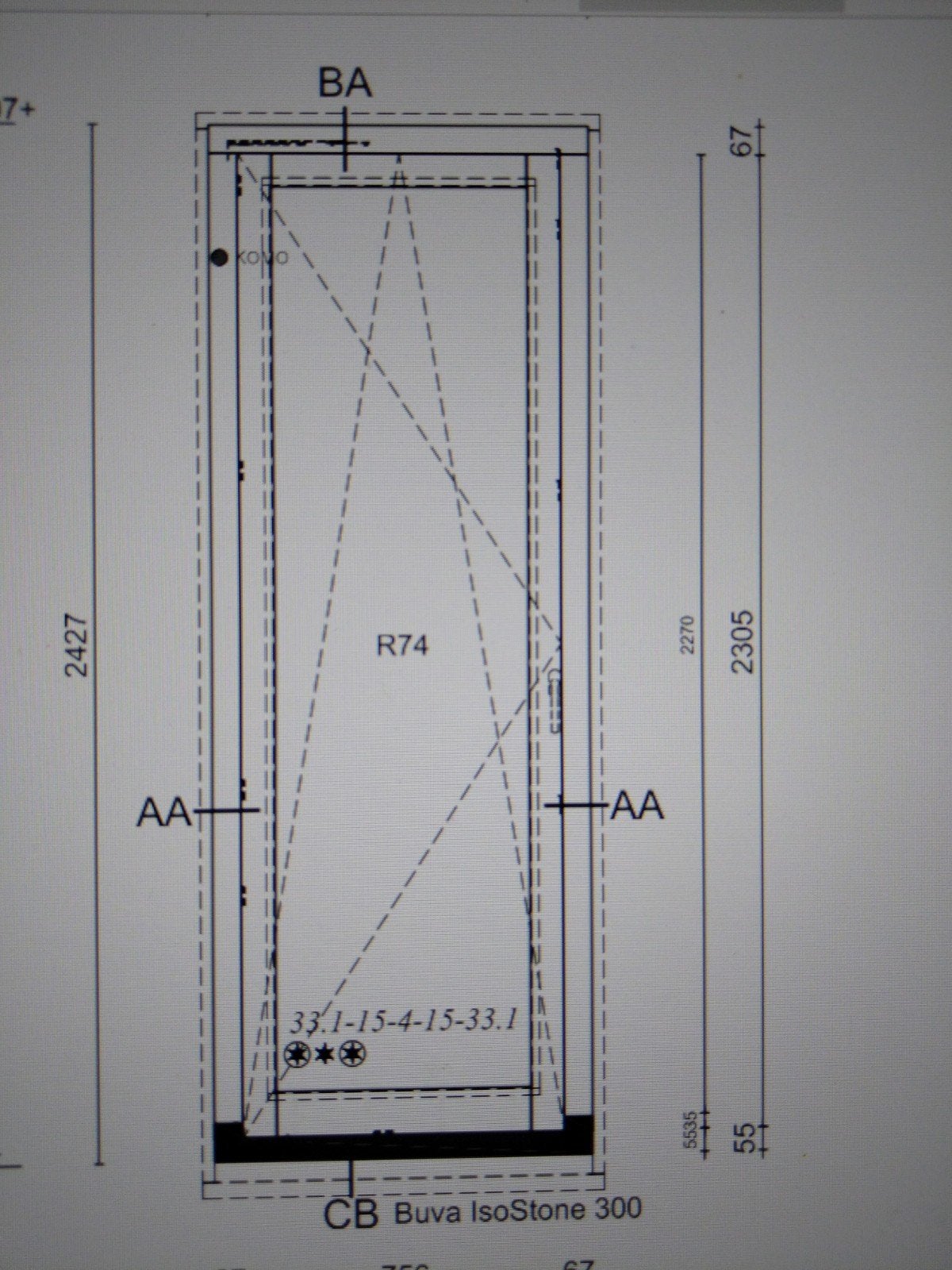 hardhout kozijn met draaikiep raam trippel beglazing, 80 tot 100 cm, 215 cm of meer, Nieuw, Ophalen of Verzenden