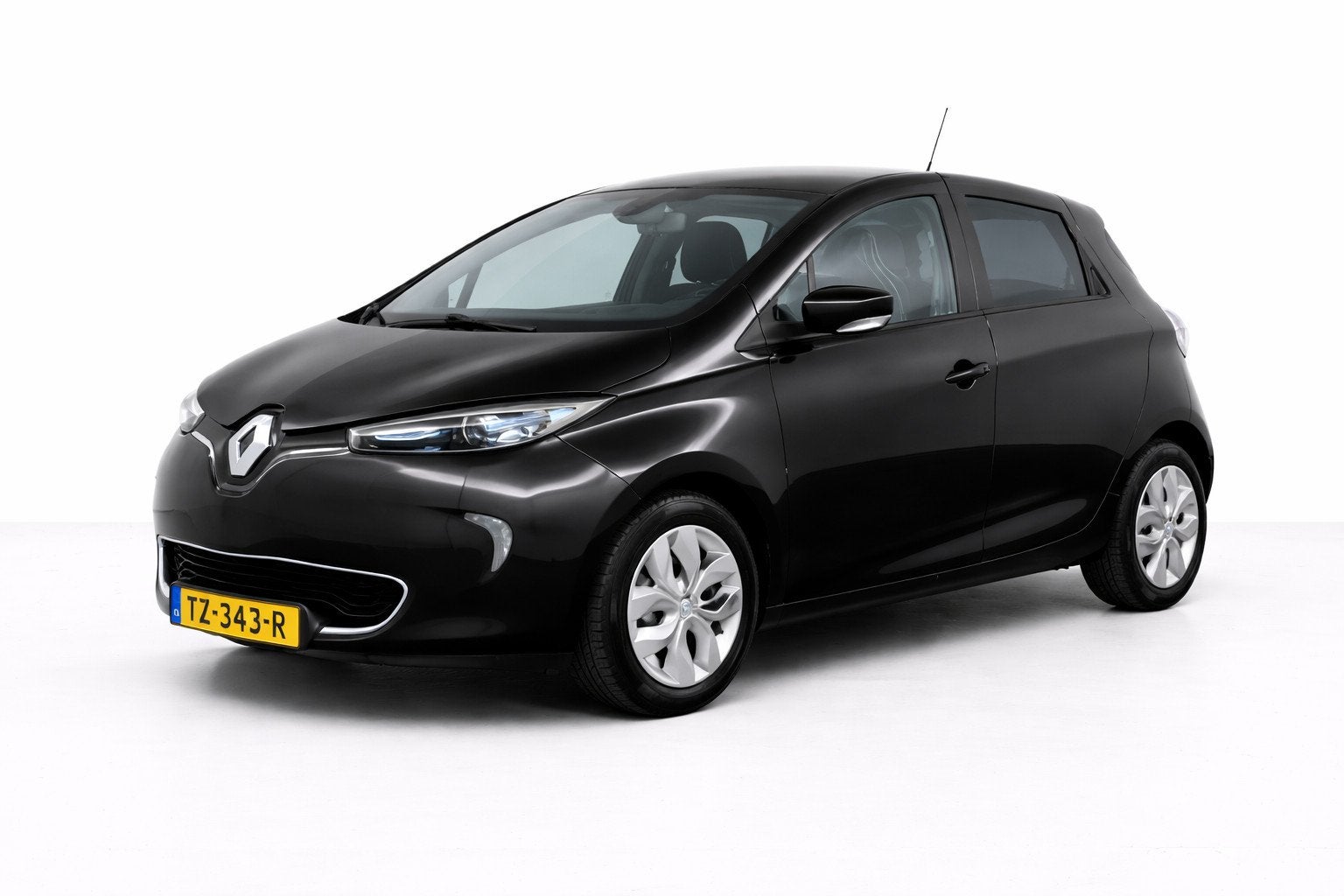 Renault Zoe Q210 Quickcharge 22 kWh (ex Accu) Airco Navi, Auto's, Stof, 58 pk, Zwart, ZOE