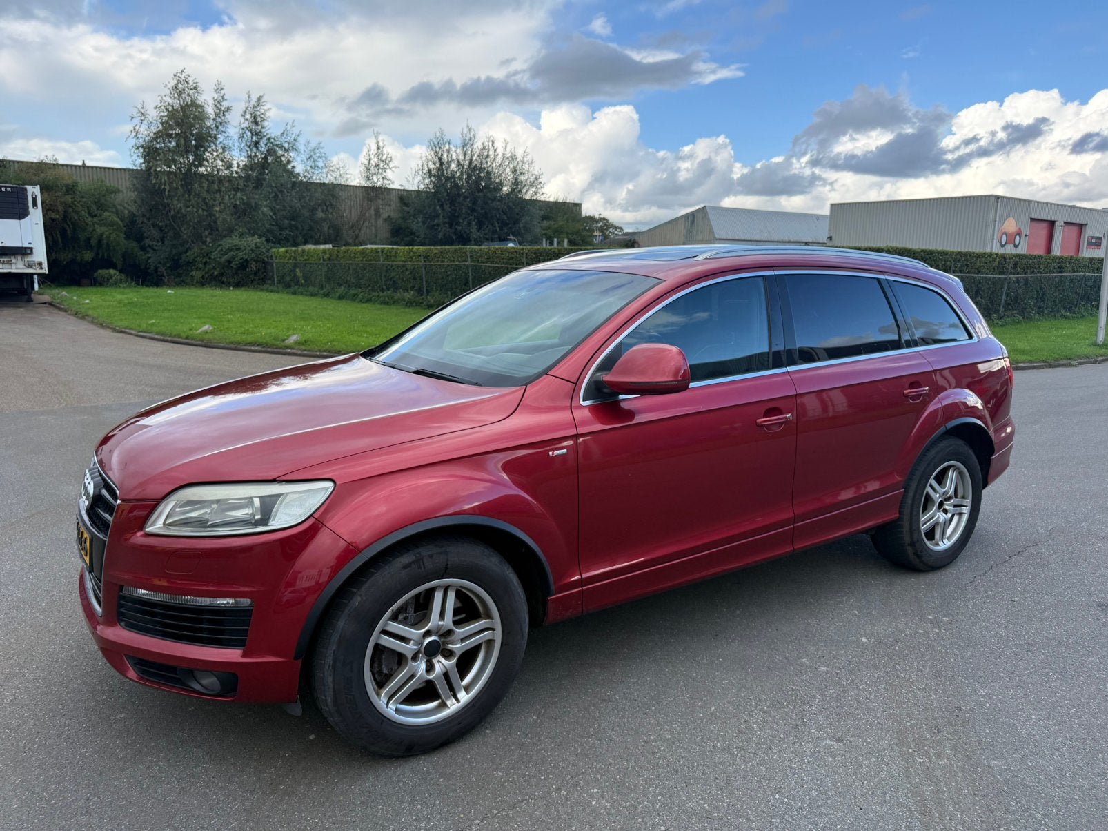 Audi Q7 4.2 TDI 240KW Quattro Tiptronic 2007 Rood 7 persoons, Auto's, Automaat, 7 stoelen, Leder, Bedrijf