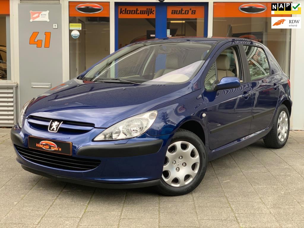 Peugeot 307 1.6-16V Gentry 34.000KM 2e Eigenaar NW Distr.Rie, Voorwielaandrijving, Gebruikt, Beige, 4 cilinders