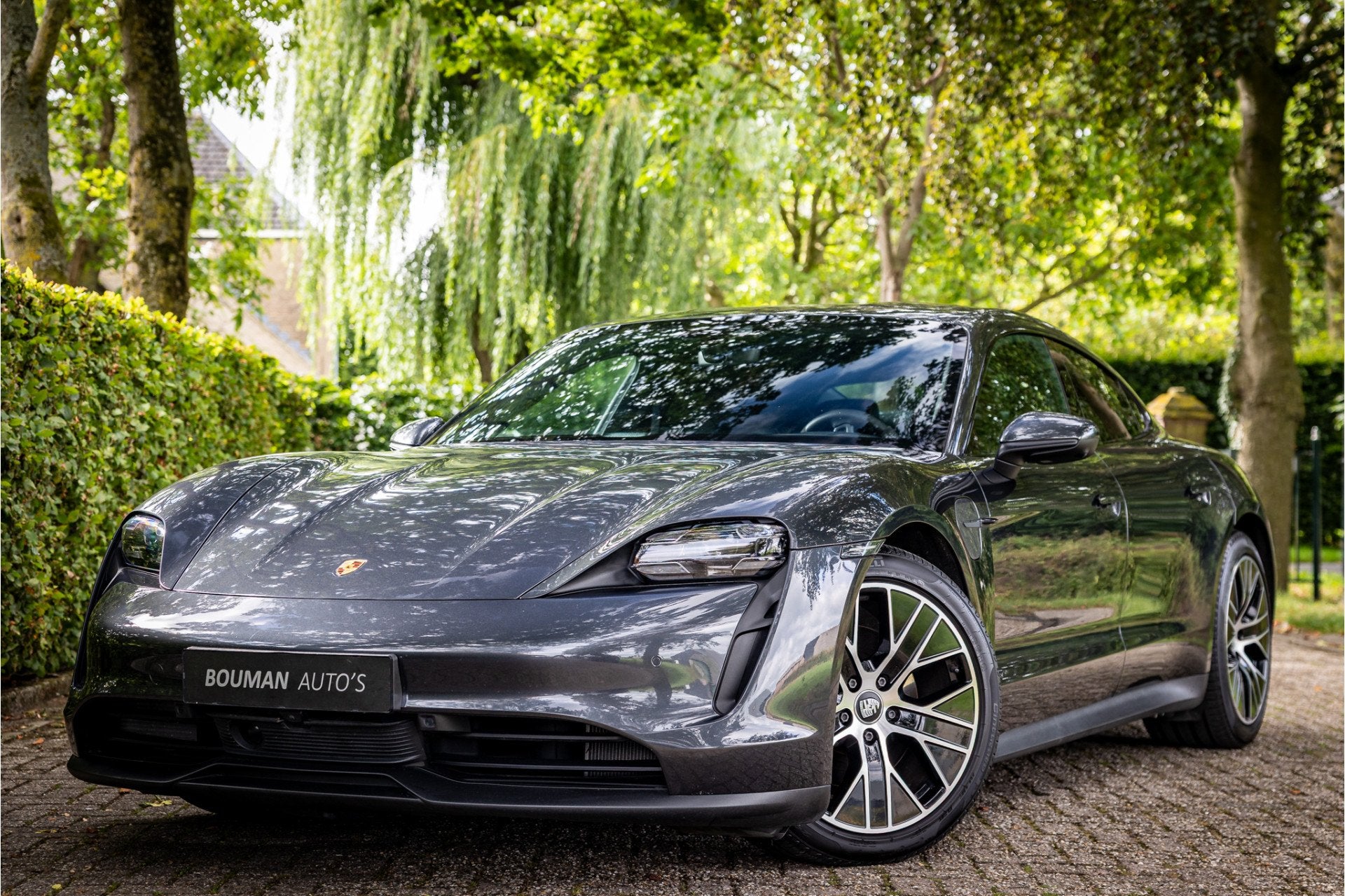 Porsche Taycan 4S Performance 93 kWh Vierwielbesturing Innod, Auto's, Automaat, Dealer onderhouden, Gebruikt, Zwart