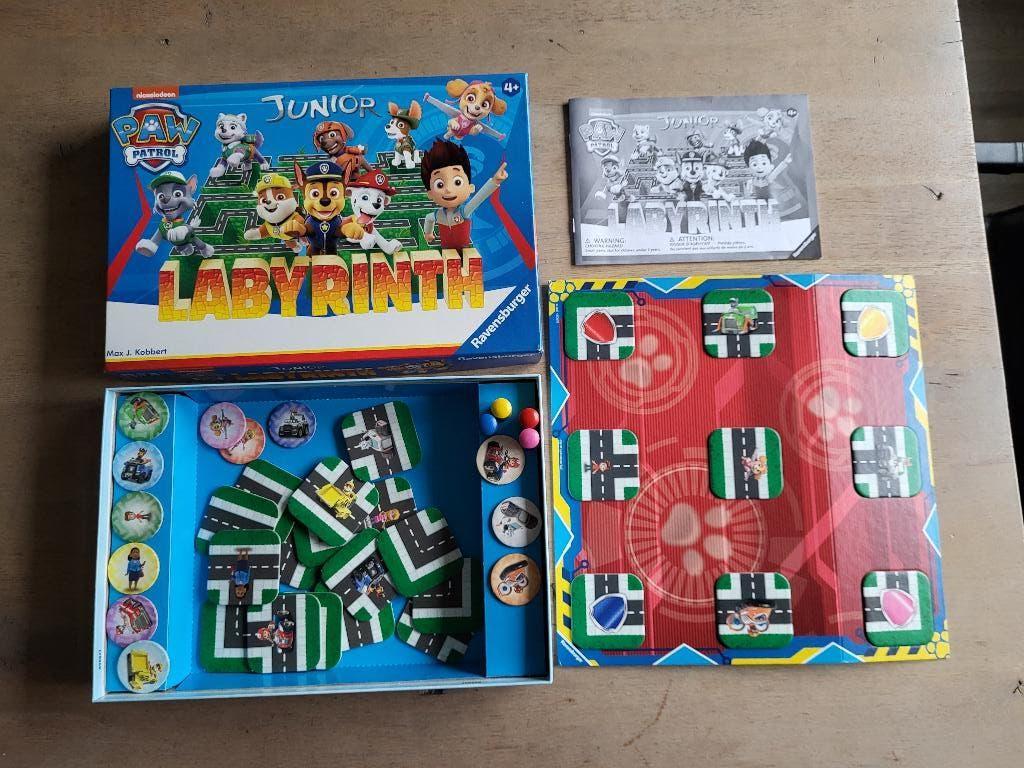 Paw Patrol Junior Labyrinth bordspel - De betoverde doolhof, Een of twee spelers, Ophalen of Verzenden, Zo goed als nieuw, Ravensburger