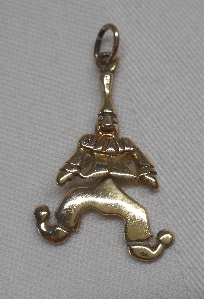 Zilveren goud vergulde hanger nr.594, Verzenden, Zo goed als nieuw, Goud, Zilver