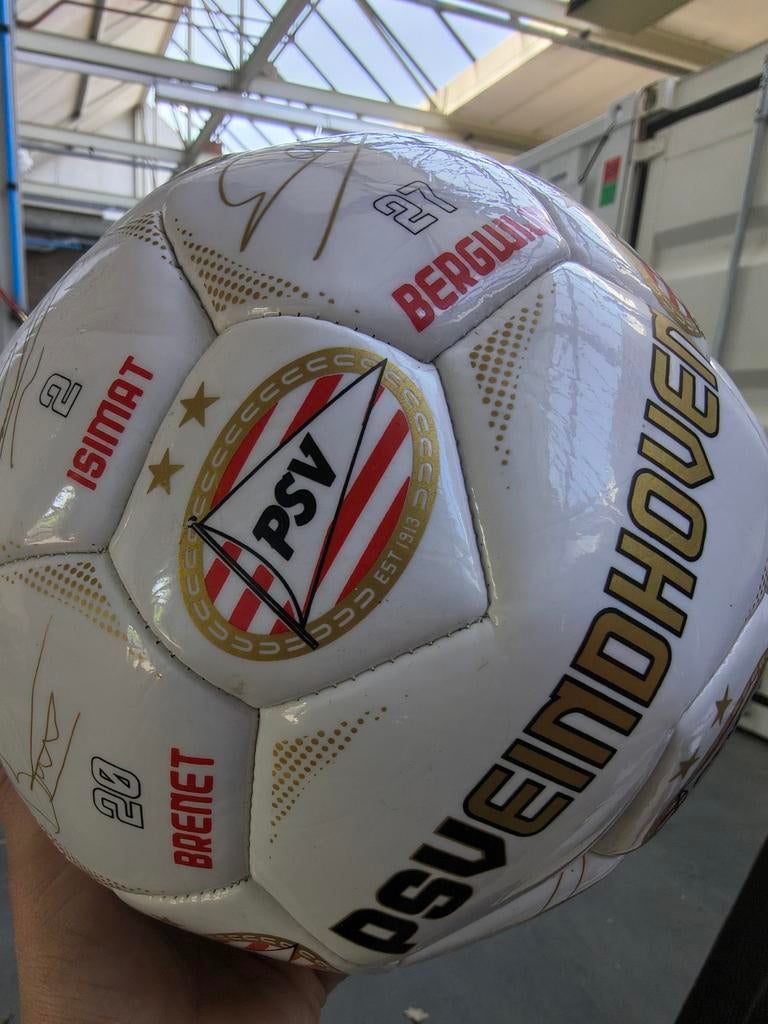 Bedrukte Gesigneerde PSV Voetbal - Collectors Item, Maat XL, Ophalen of Verzenden, Zo goed als nieuw, Bal