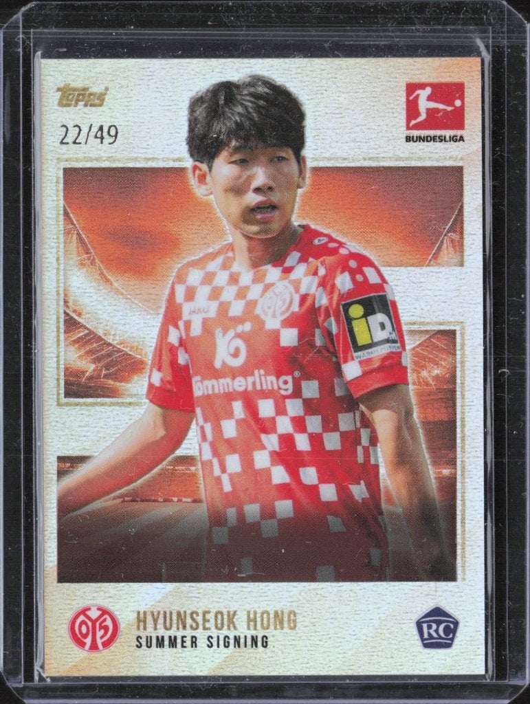 Hyunseok Hong RC /49 Topps Bundesliga Mainz, Ophalen of Verzenden, Zo goed als nieuw, Plaatje