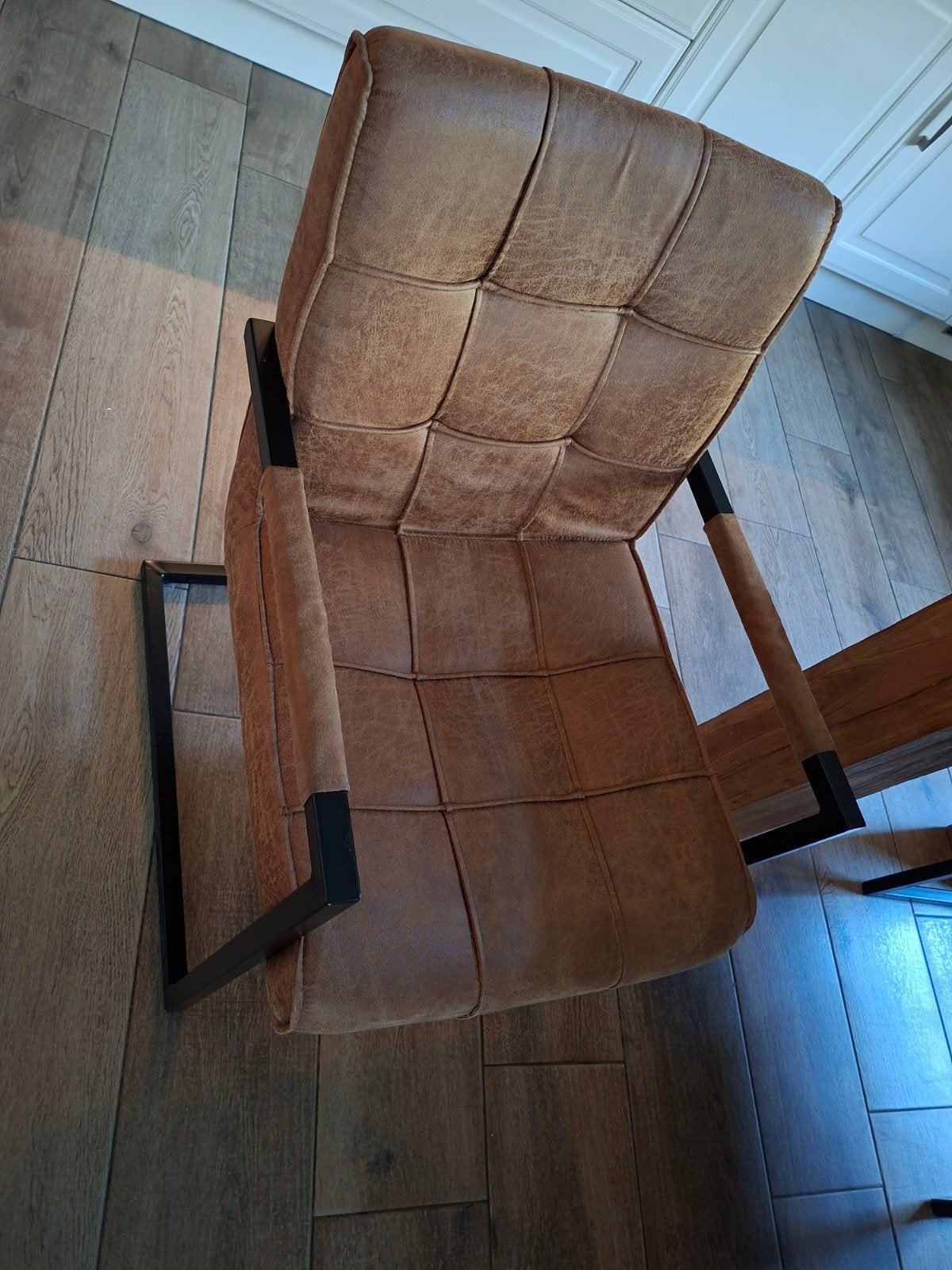 6 Comfortabele Bruine Eetkamerstoel - Zo goed als nieuw, Ophalen, Bruin, Industrieel, Modern, Zo goed als nieuw
