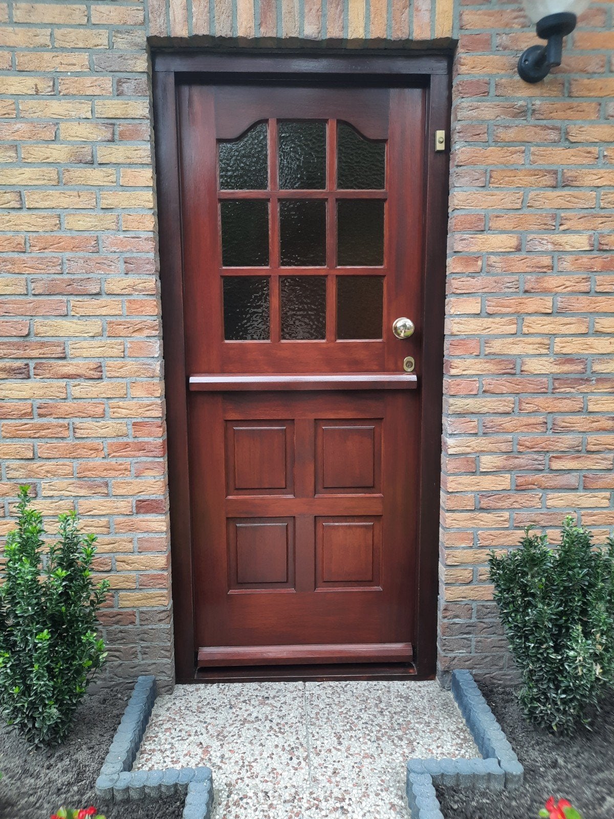 merbau voordeur, Ophalen, 80 tot 100 cm, 200 tot 215 cm, Hout
