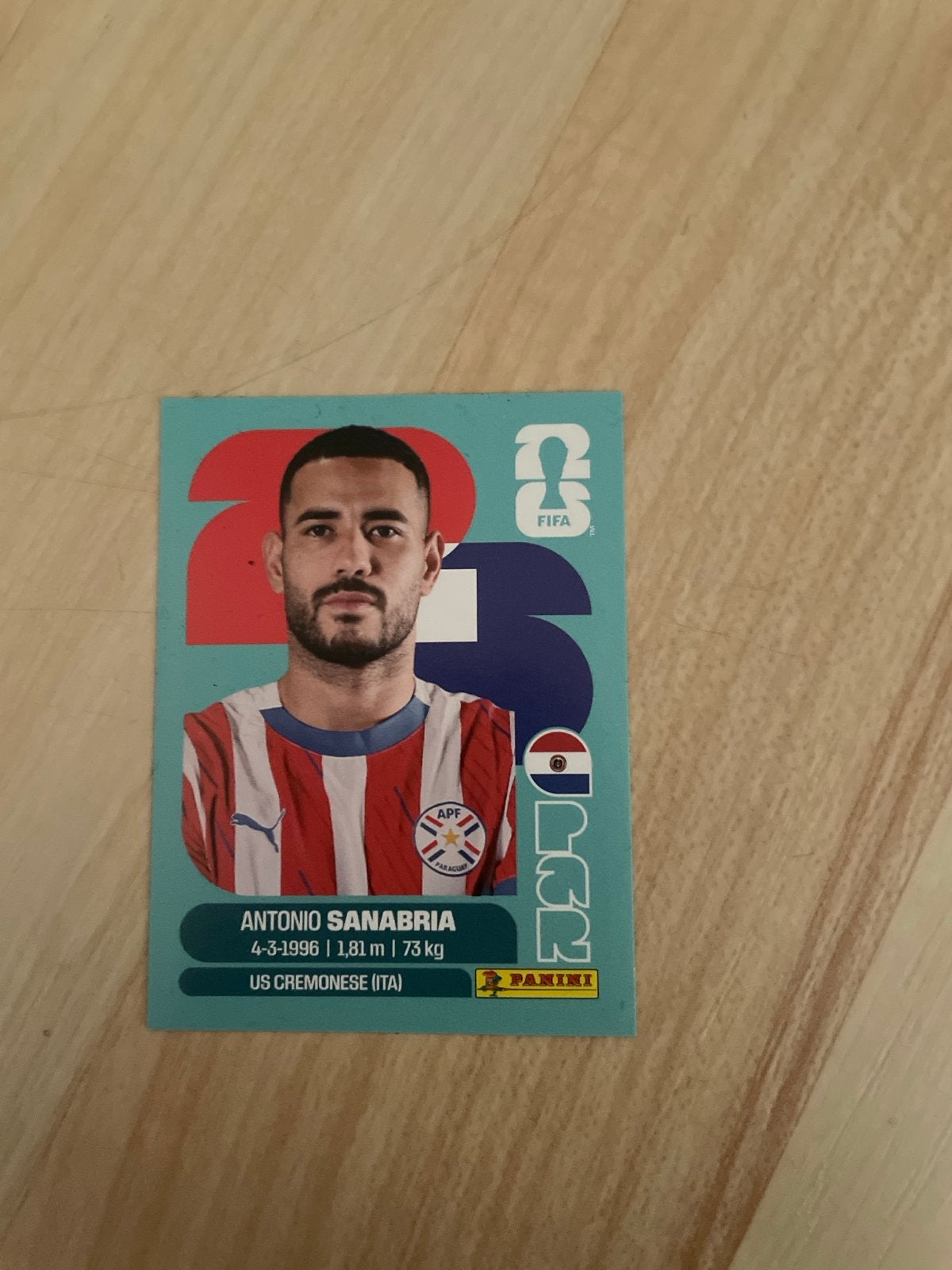 Panini FIFA World Cup 2026 Plaatje Antonio Sanabria, Ophalen of Verzenden, Zo goed als nieuw, Plaatje