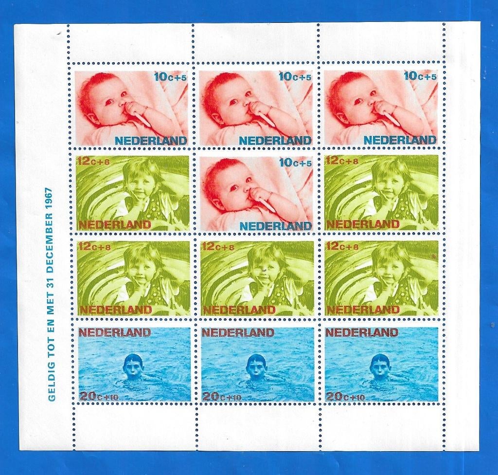 Kinderpostzegels 1966 - NVPH 875 Levensstadia kinderen, Postzegels en Munten, Postzegels | Nederland, Verzenden, Na 1940, Postfris
