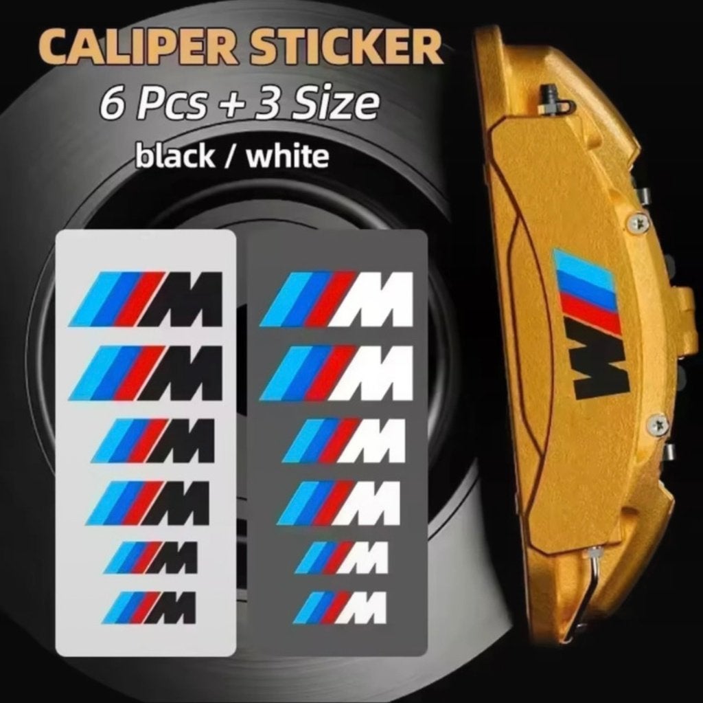 BMW M remklauw stickers Zwart of Wit incl gratis verzending, Ophalen