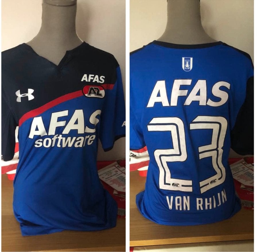 AZ  Alkmaar  matchworn/issued   Van  Rhijn  2017-2018, Ophalen of Verzenden, Gebruikt, AZ, Shirt