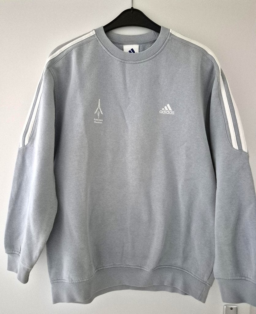 Adidas sweater met logo en strepen, Ophalen, Zo goed als nieuw, Grijs, Adidas