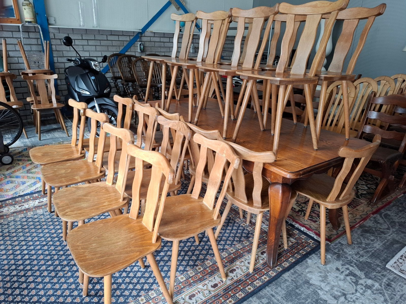 Dessau j50-60 gebruikte vintage Cafestoel stoelen. Zie omsch, Ophalen, Gebruikt, Bruin, Vijf, Zes of meer stoelen