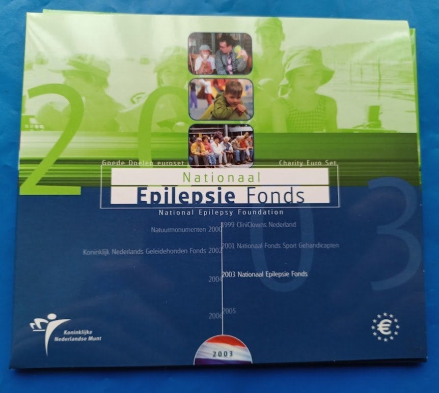 BU Goede Doelenset 2003 - Nationaal Epilepsie Fonds, Verzenden, Koningin Beatrix, Euro's, Setje