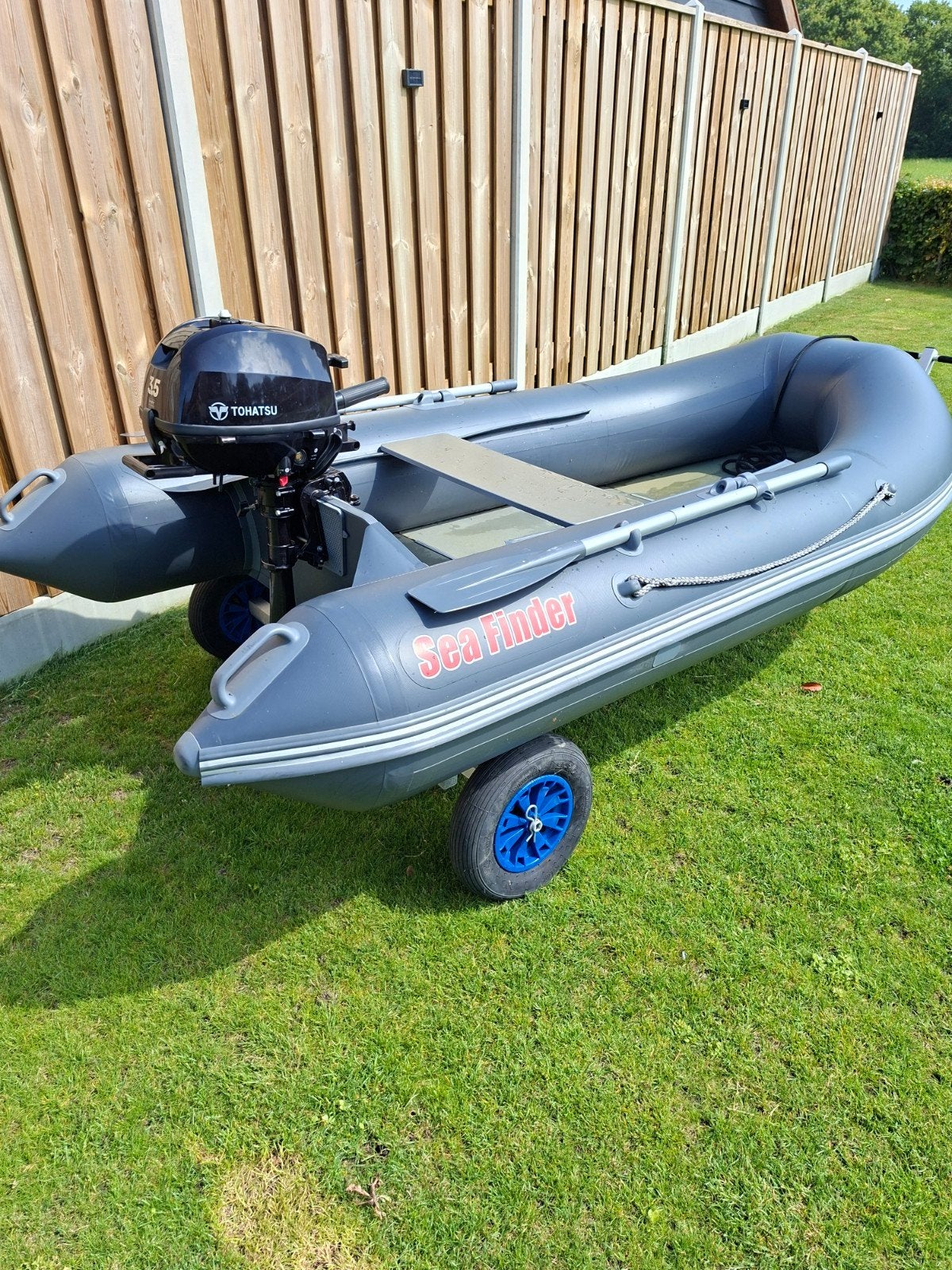 Sea Finder 280 rubberboot met Tohatsu 3.5pk buitenboordmotor, Overige merken, Aluminium, Ophalen of Verzenden, Zo goed als nieuw