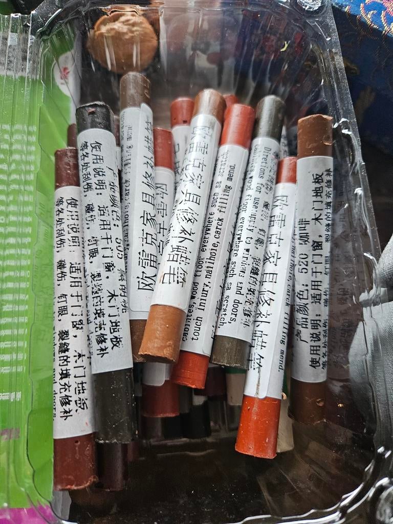 Set Chinese wasco krijtjes voor houtreparatie, Ophalen of Verzenden, Gebruikt