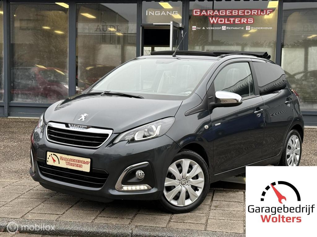 Peugeot 108 1.0 e-VTi Collection TOP! OPENDAK CARPLAY 1E EIG, Voorwielaandrijving, Stof, Zwart, Met garantie (alle)