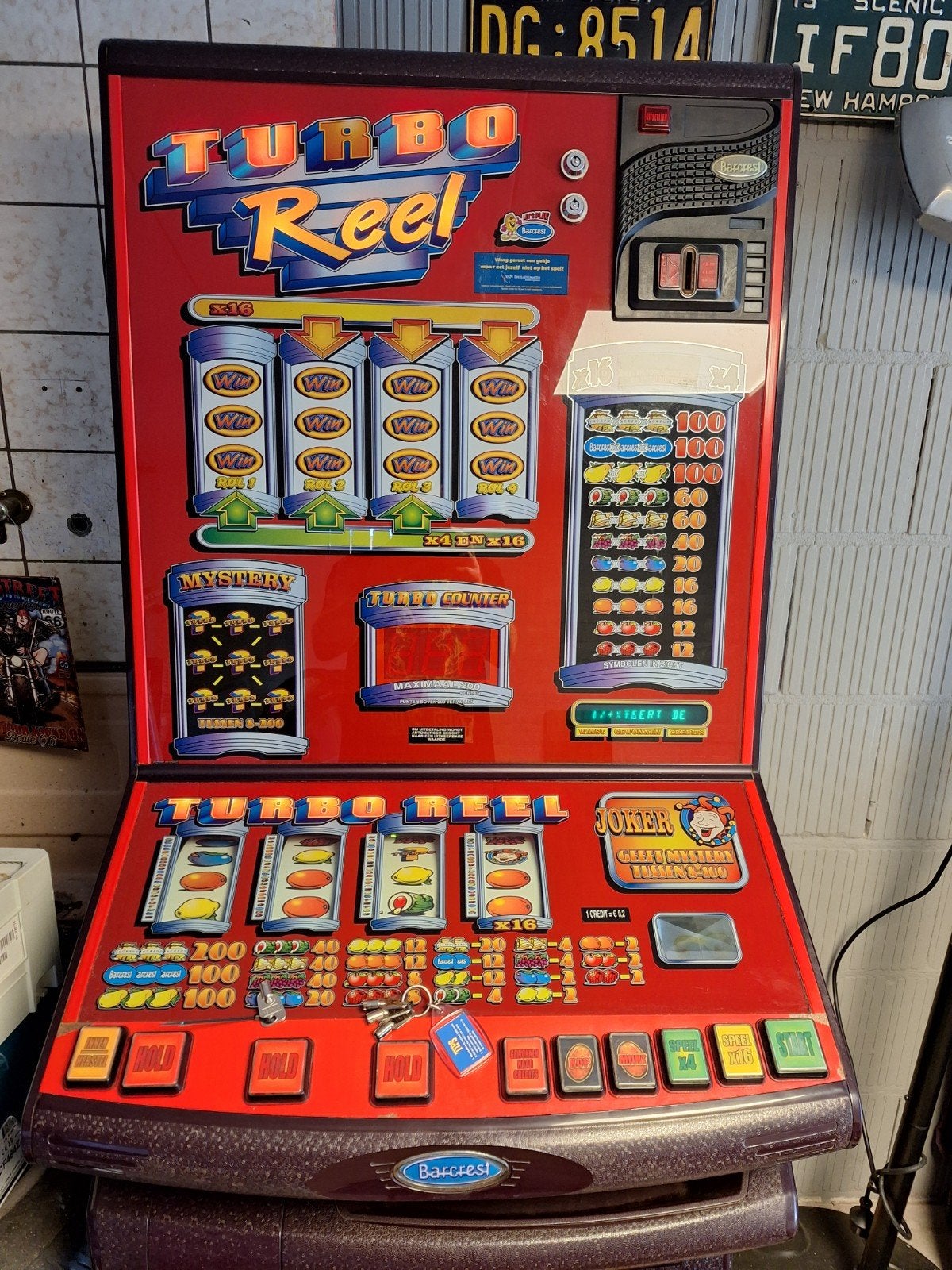 Te koop barcrest turbo reel speelautomaat, Euro, Ophalen, Gebruikt