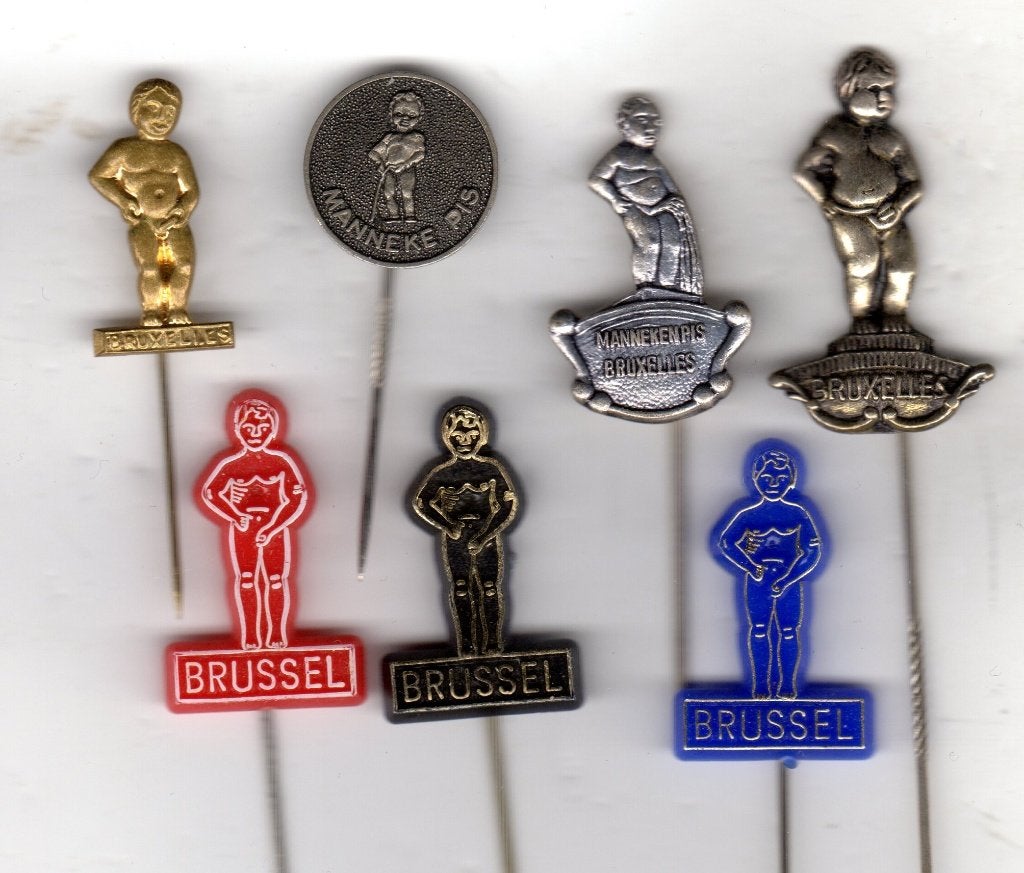 7 speldjes MANNEKE PIS BRUSSEL (A8), Ophalen of Verzenden, Gebruikt, Overige onderwerpen