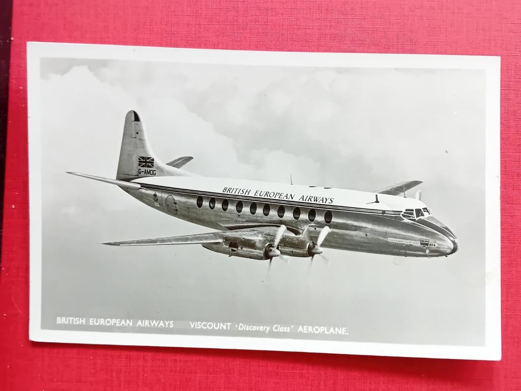 Ansichtkaart Britisch European Airways, Ophalen of Verzenden, Kaart, Foto of Prent