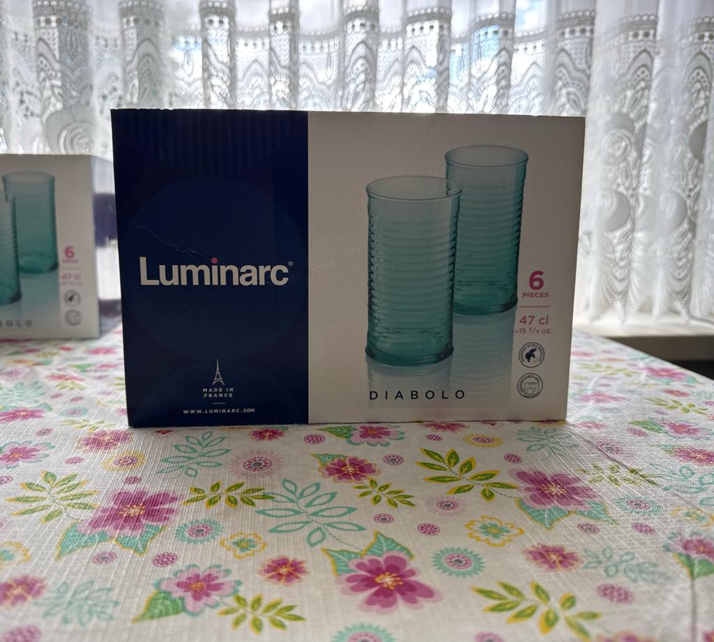Luminarc Diabolo Glazen - Set van 6 (47cl), Verzamelen, Ophalen, Nieuw, Overige typen