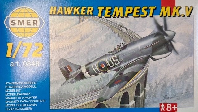 Coelianmodels, Smer 0848, Hawker Tempest Mk.V, 1/72, €7,99, Overige merken, 1:72 tot 1:144, Nieuw, Ophalen of Verzenden
