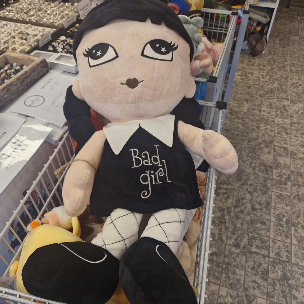 Grote Zwarte "Bad Girl" Knuffelpop