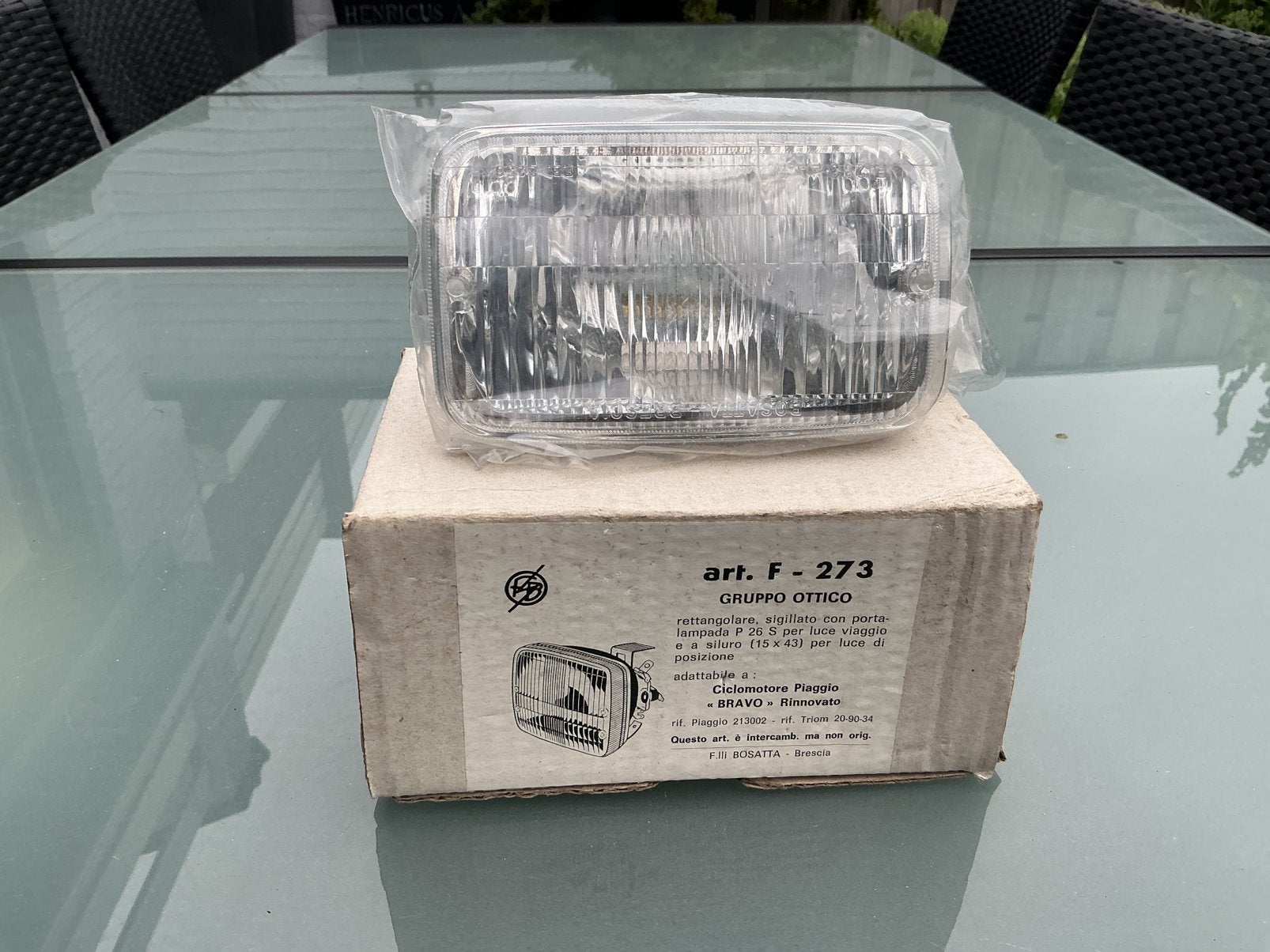 NOS VESPA BRAVO KOPLAMP LICHT UNIT ORIGINEEL PIAGGIO, Ophalen of Verzenden, Nieuw, Koplamp, Overige merken
