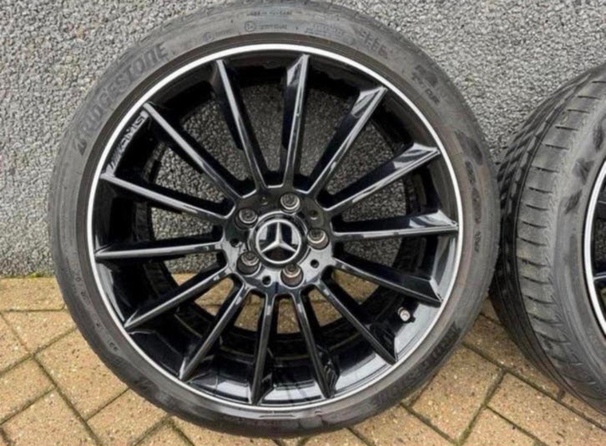 Origineel Mercedes Amg Velgen A B CLA GLA 225 40 19 5x112, 19 inch, Gebruikt, Total Car Expert, Banden en Velgen