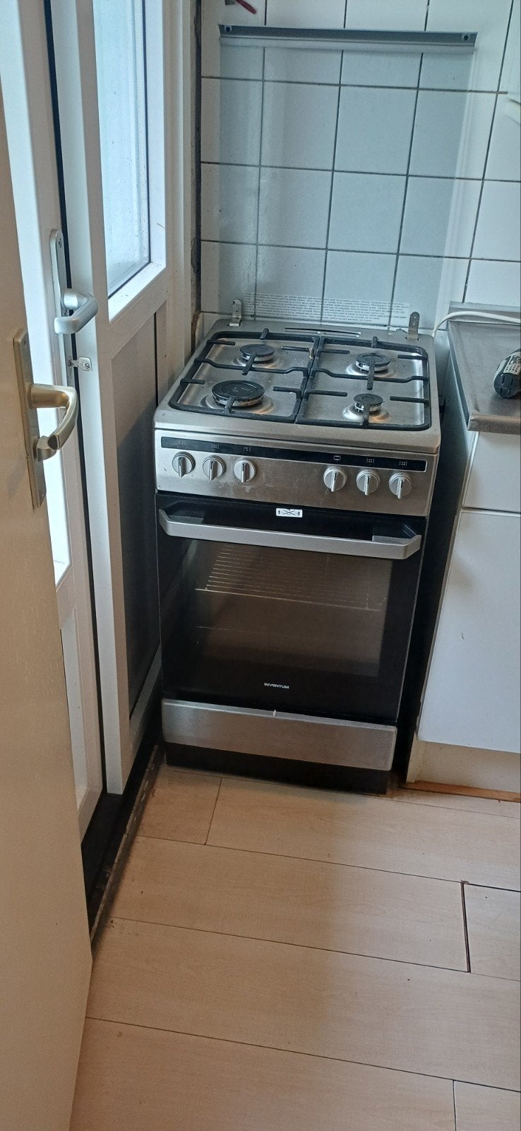 Inventum Vrijstaand Gasfornuis met Oven - Zo goed als nieuw, Ophalen, 4 kookzones, Zo goed als nieuw, Gas