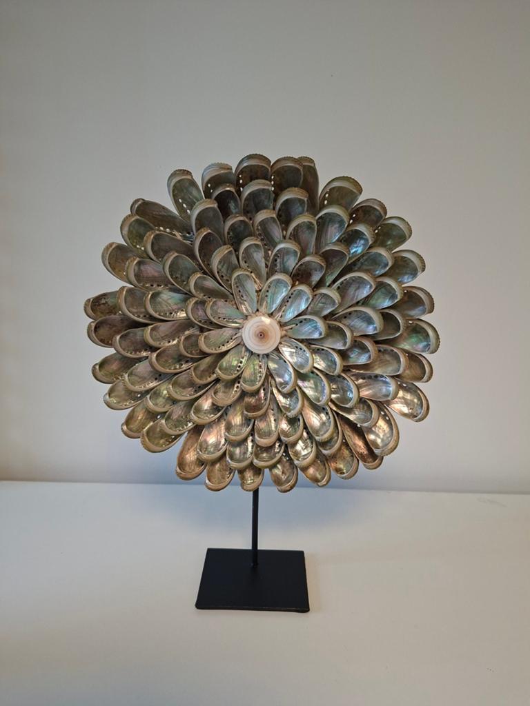 Schelp ornament op standaard, Huis en Inrichting, Woonaccessoires | Kransen, Ophalen of Verzenden, Nieuw