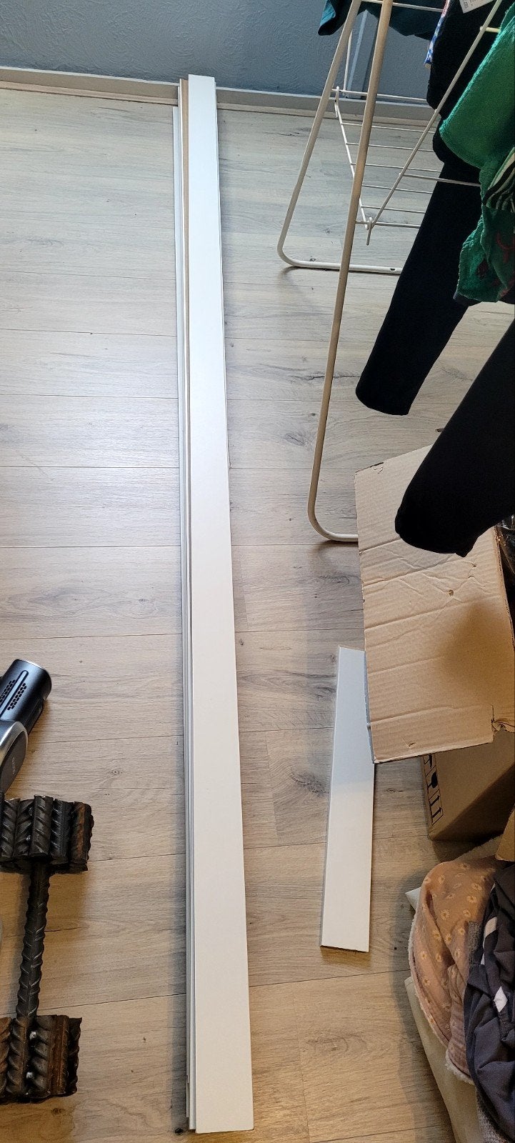 8x Hoge Witte Plinten - Nieuwstaat, Ophalen, Nieuw, Mdf, 200 tot 250 cm