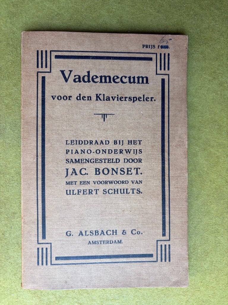 Vademecum voor den Klavierspeler, Muziek en Instrumenten, Bladmuziek, Gebruikt, Klassiek, Les of Cursus, Ophalen of Verzenden