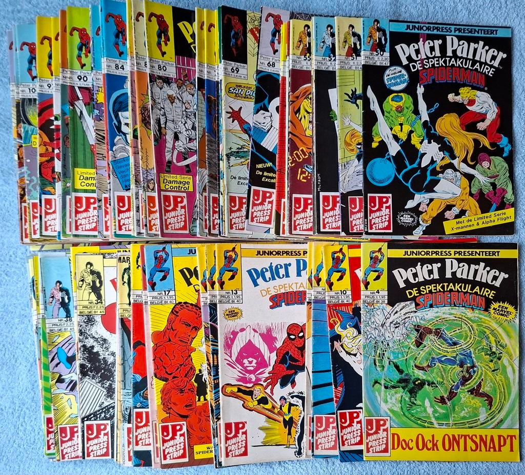 PETER PARKER SPIDER-MAN. JUNIOR PRESS. 3 EURO PER STUK., Meerdere comics, Ophalen of Verzenden, Gelezen, Europa