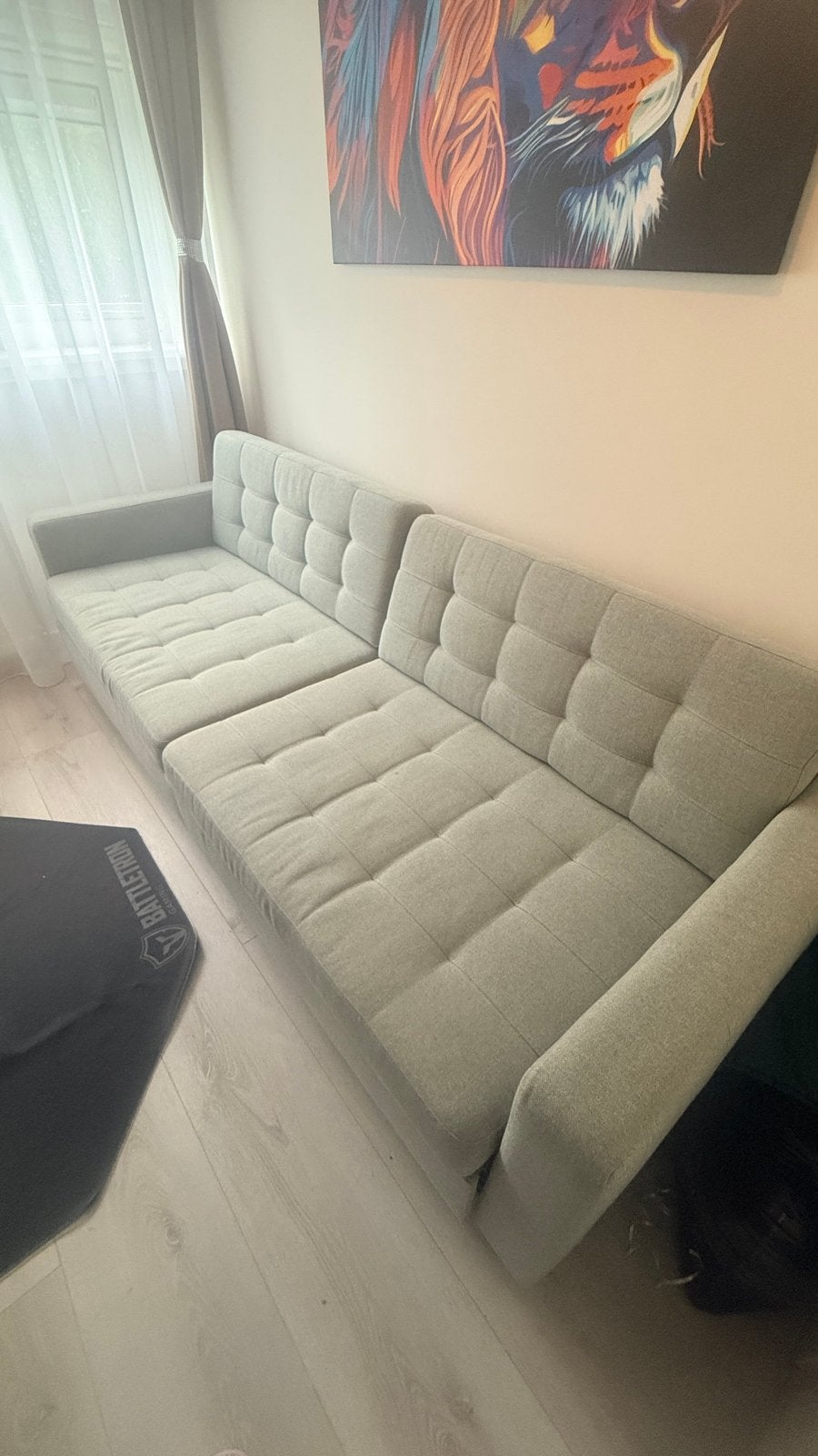 Comfortabele slaapbank met opbergruimte
