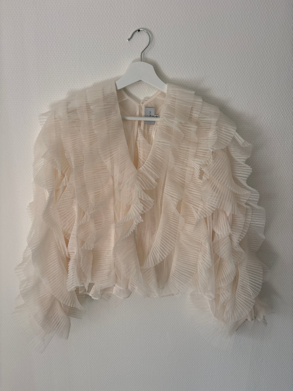 Dante 6 Crème Top met Ruches - Maat 40, Maat 38/40 (M), Beige, Ophalen of Verzenden, Zo goed als nieuw