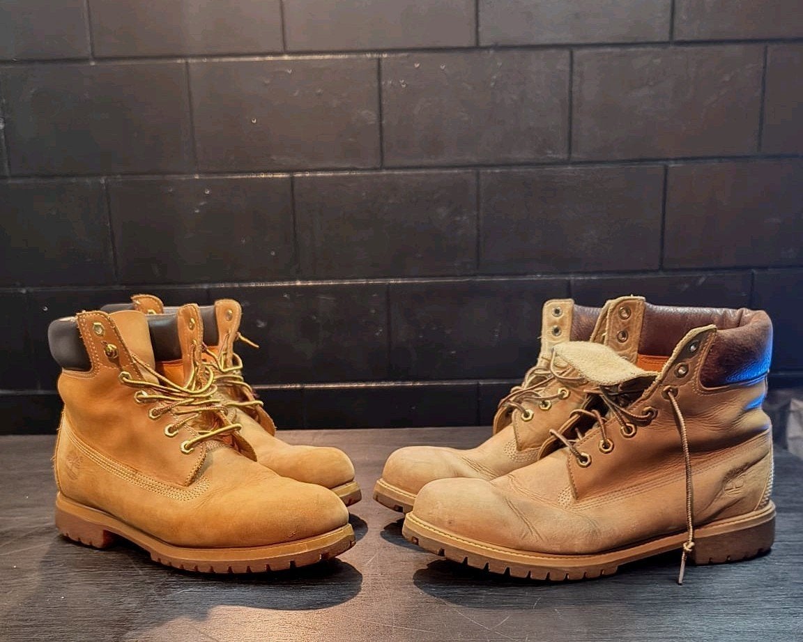 Timberland, 2 paar vintage classic 6 inch, Ophalen, Bruin, Timberland, Boots
