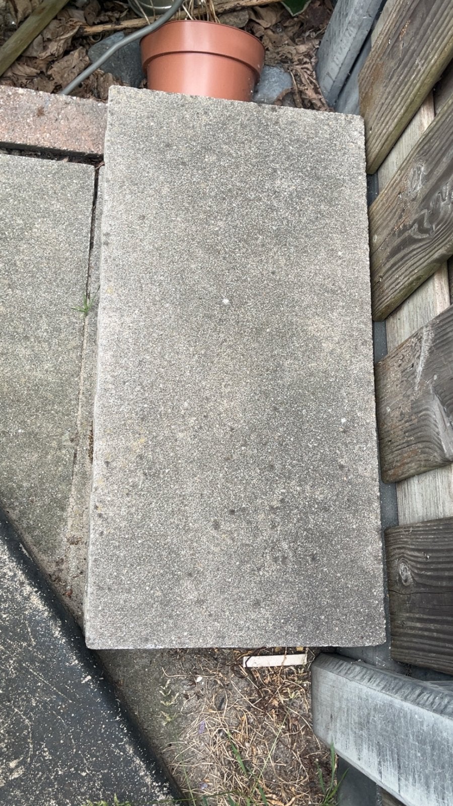 Tuintegels - Grijs, Gebruikt, Diverse Maten, Doe-het-zelf en Verbouw, Ophalen, Gebruikt, Minder dan 5 m², 20 tot 40 cm