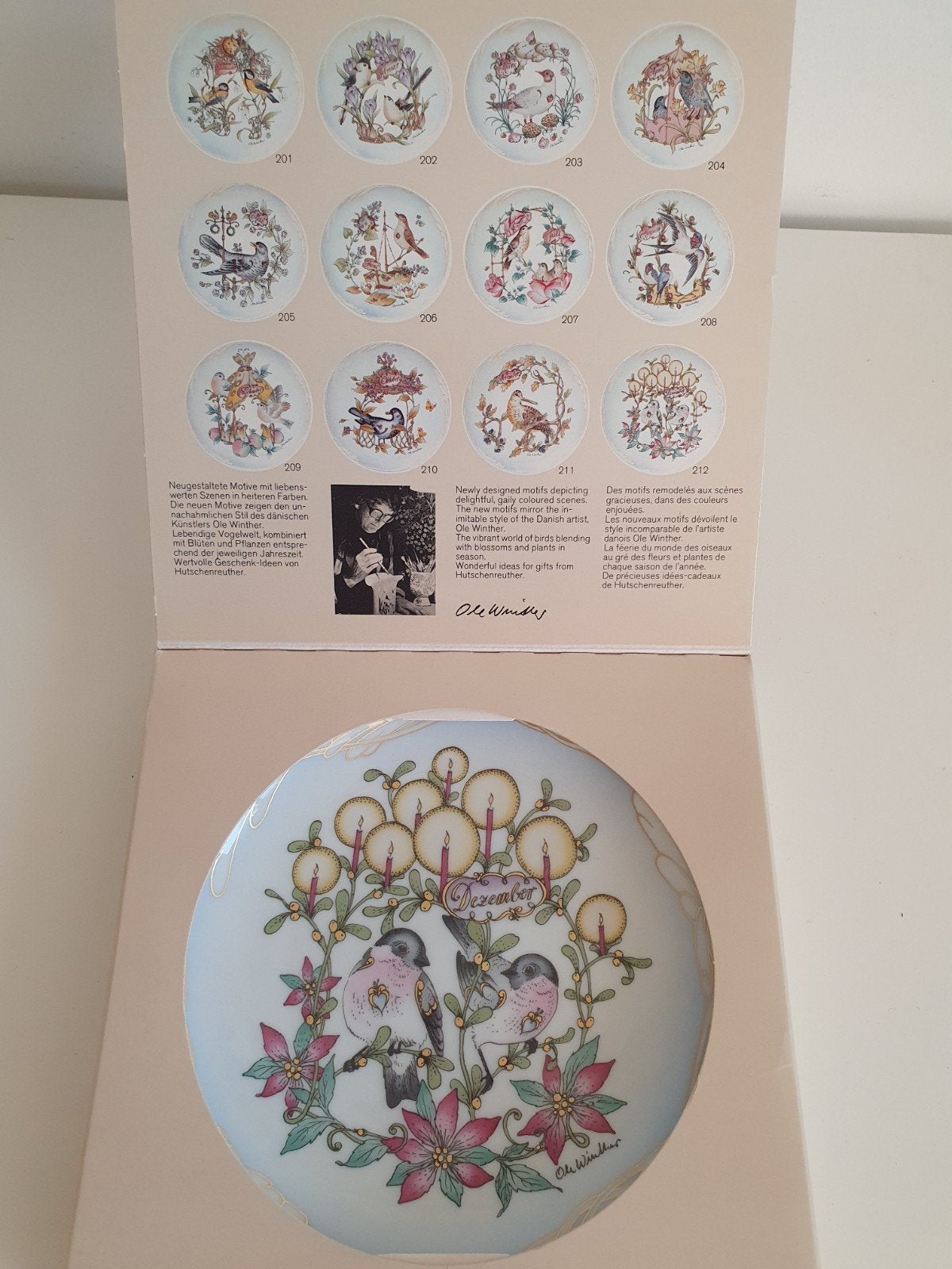Vintage 2 HUTSCHENREUTER, Ole Winther, november en  december, Ophalen of Verzenden