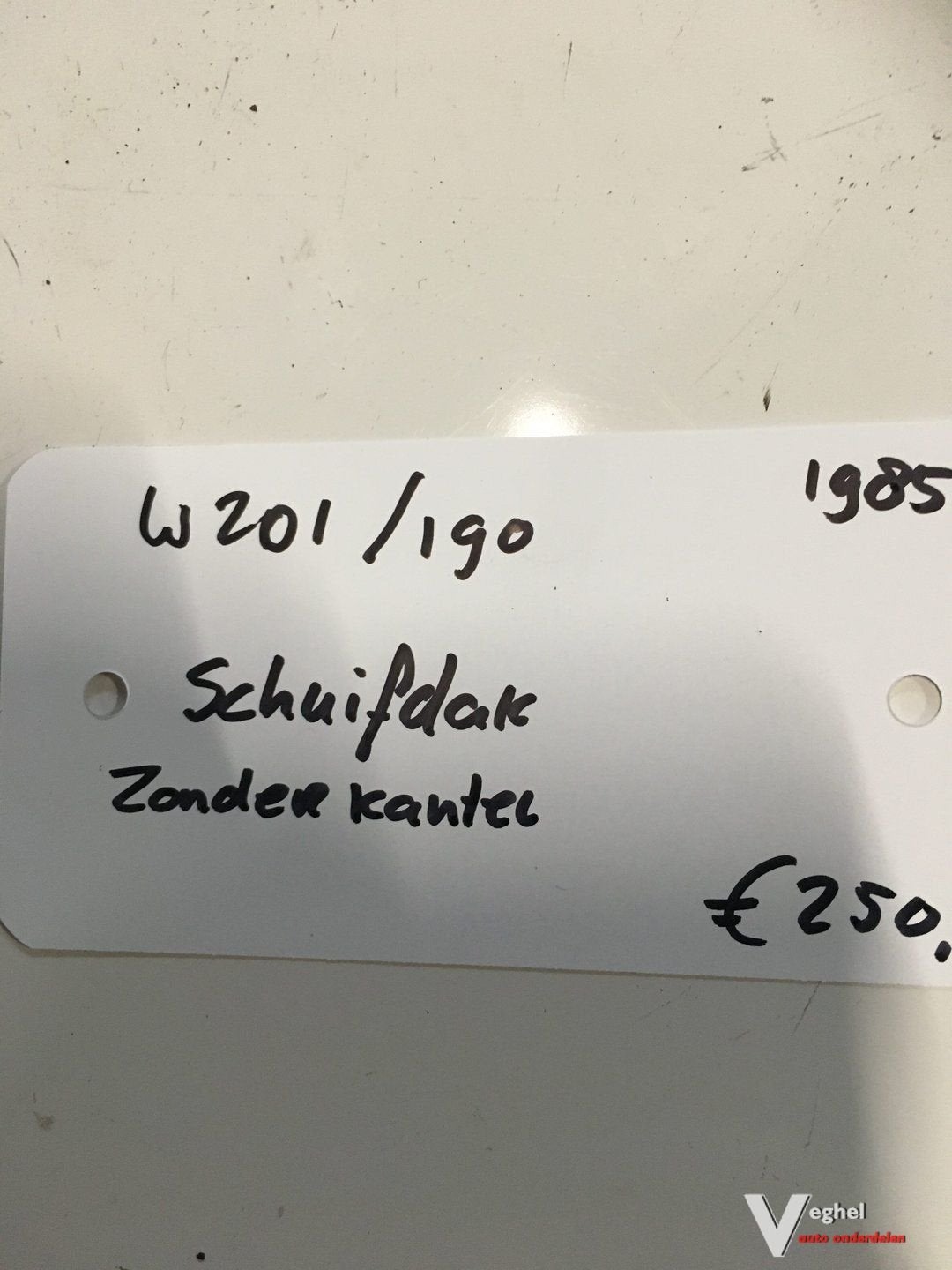 Mercedes w201 / 190 serie 1985 Schuifdak ( zonder kantel )
