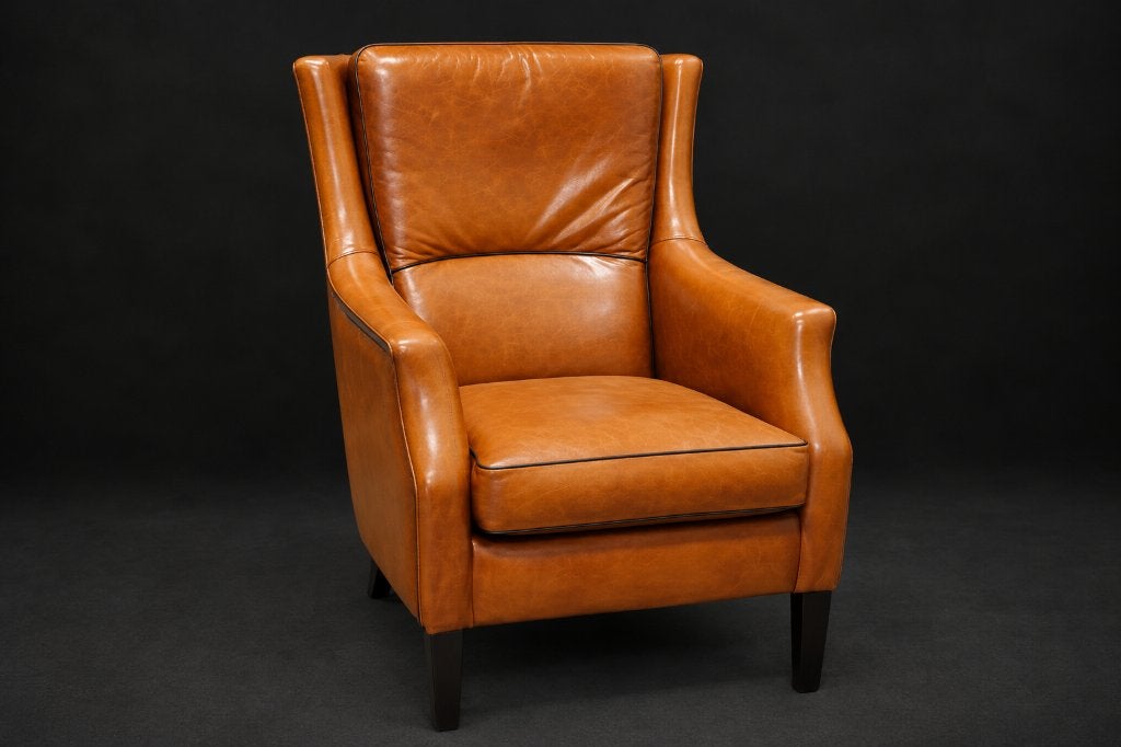schapenleren fauteuil, Huis en Inrichting, Ophalen, Gebruikt, 75 tot 100 cm, Leer