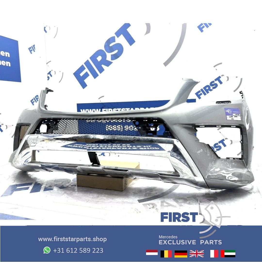 W166 ML AMG Voorbumper Mercedes M KLASSE 2011-2015 BUMPER ZW, Gebruikt, -, Voor, Ophalen of Verzenden