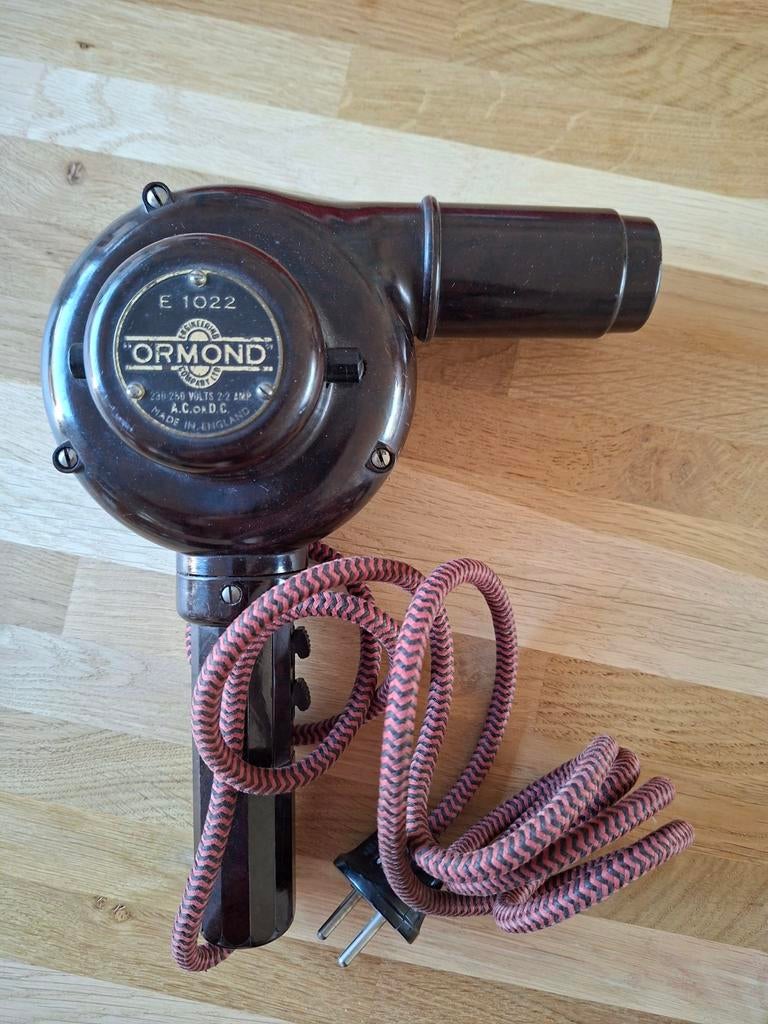 Vintage Bakelieten Haardroger Ormond E 1022 - Perfecte Staat, Antiek en Kunst, Ophalen of Verzenden