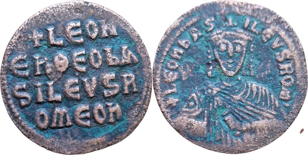 Follis 886 tot 912, Byzantium, Leo VI de Wijze, Ophalen of Verzenden, Overige landen, Losse munt